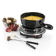 Klarstein Sirloin Raclette s fondue, keramički lonac, 1200 W, crna boja
