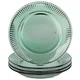 Orion Talerze deserowe szklane zielone VERDE 20,5 cm 4 szt.