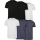 Basic T-shirt 6-pack blk/blk/wht/wht/nvy/nvy