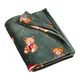 Temno zelena odeja z božičnim motivom 170x130 cm Christmas Tartan Teddy Bear – Catherine Lansfield