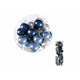 eoshop Stekleni okraski na žici, modro-bele barve, pr.1.5cm, cena za 1 balení(72ks) VAK108-1,5
