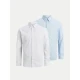 Jack&Jones 2 PACK - moška srajca JJJOE Slim Fit 12182995 Cashmere Blue (Velikost XL)