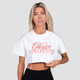 GymBeam Women‘s Thrive Cropped T-shirt White