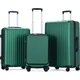 Ryer Set kofera na 4 točkića 36l, 70l, 100l, Sa TSA bravom, Zeleni