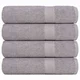 Vidaxl Brisače za roke FROGN 4 kosi sive 50x100 cm 360 g/m2