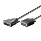 Video kabel DVI-A (12+5) moški – VGA moški, 2 m, črn - razprodaja