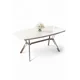 HANAH HOME Trpezarijski sto Esla White Marble Chrome