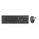 Tastatura+Miš US Jetion JT-DKB057, crna