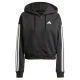 ADIDAS SPORTSWEAR Športna jopa na zadrgo Essentials črna/bela