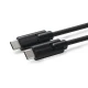 MicroConnect Kabel USB C-C 3.2 Gen2x2, 0,25m, črn 100W, 20Gbps, 4K60Hz