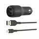 BELKIN Boost Charge Dual USB-A Car Charger 24W (CCD001bt1MBK)