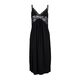Trendyol Black Lace and Knitted Nightgown with Back Detail and a slit