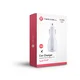 Auto punjač Teracell Ultra Fast DC02 Micro 24A Quick Charge QC 30, Beli