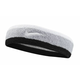 Znojnik za glavu Nike Swoosh Headband - light smoke gray/black/white