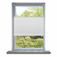 VIDAXL plise harmonika zavese (80x125cm), bele
