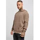 Dark khaki knitted hoodie