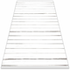 Decormat Zunanja preproga Stare bele deske 100x150 cm