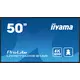 IIYAMA LFD LH5075UHS-B1AG 50 4K UHD VA 3840 x 2160 @60Hz 500 cd/m2 5000:1 9.5ms Android 11 OS, iiSignage2, FailOver, EShare landscape, portrait