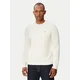 Tommy Jeans Pulover Essential DM0DM22853 Bela Slim Fit