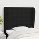 Vidaxl vidaXL Vzglavnik s krilci črne barve 93x23x118/128 cm blago