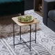 Hanah Home Klub sto 46x56x46cm Crno-Bež