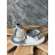 Aberto Design Set Betonskih sveća 11ST, Sivo-beli