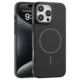 Rigid Silicone MagSafe maska za iPhone 15 Pro Max – crna