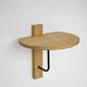 HANAH HOME Zidna polica Reve Black Oak