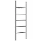 Vidaxl Stojalo za brisače s 5 nadstropji črne barve 58x175 cm železo