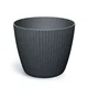 Prosperplast Saksija Lamia Eco Wood M400W, Okrugla, Antracit