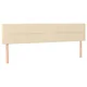 Vidaxl Posteljno vzglavje krem 180x5x78/88 cm blago