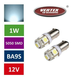 Avto LED žarnica (sijalka) BA9S 5 SMD 5050 1W 2 kosa