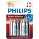 Philips LR6P6BP/10 - 6 kmd Alkalna baterija AA POWER ALKALINE 1,5V