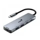 Genius vozlišče UH-500 USB-C do HDMI 2x USB3.0 USB-C 100W PD siva