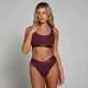 Ženski modrček bralette z globokim izrezom MP – Deep Berry - XS