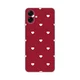 Maska za Samsung Galaxy A07 Burgundy Hearts, Silikonska, Print Skin, Crvena