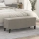 Klupa svjetlosiva 100 x 35 x 41 cm baršunasti