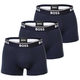 3PACK moške boksarice Hugo Boss temno modre (50475274 480) XXL