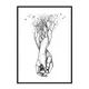 shumee PLAKAT ZA SLIKE V OKVIRJU 43x33 cm Roke P766