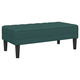 klupa s jastukom Tamnozelena 113 x 57 x 39 cm tkanina