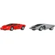 Hot Wheels Deluxe avtomobila v paketu 2 kos: Lamborghini Countach LP5000 QV in Lancia Stratos Zero - Mattel