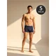 Sinsay - Pamučne bokserice, pakovanje od 5 - crno