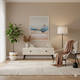 HANAH HOME TV polica Mona 120 White Travertine
