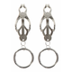 Taboom Butterfly Clamps with Ring Silver