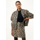 Mexx Ženska bomber jakna sa leopard printom, Braon-bež