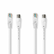 Nedis Koaksialni & Cat6 kombinirani kabel | IEC (koaksialni) moški/RJ45 moški | IEC (koaksialni) ženski/RJ45 moški | Ponikljano | RG58 | 75 ohmov | Dvojno zaščiten | 1,50 m | Okrogla | PVC | Bela |