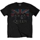 Queen Majica Vintage Union Jack Unisex Black S