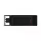 KINGSTON USB-C flash DT70/256GB 256GB DataTraveler crni