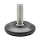 Nivelirni vijak QuickClick, vstavek iz umetne mase, o 37mm, M8 x 25 mm, črn