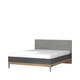 JELA Krevet KR180-ON - kolekcija Onyx - Antracit HG lak/Sivi štof - 186x96x209 cm